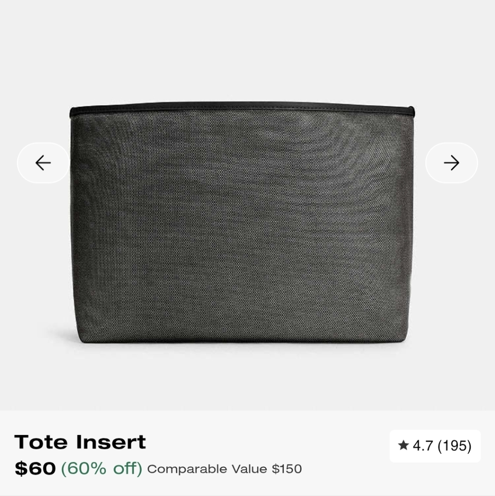 NWT Coach Tote Insert